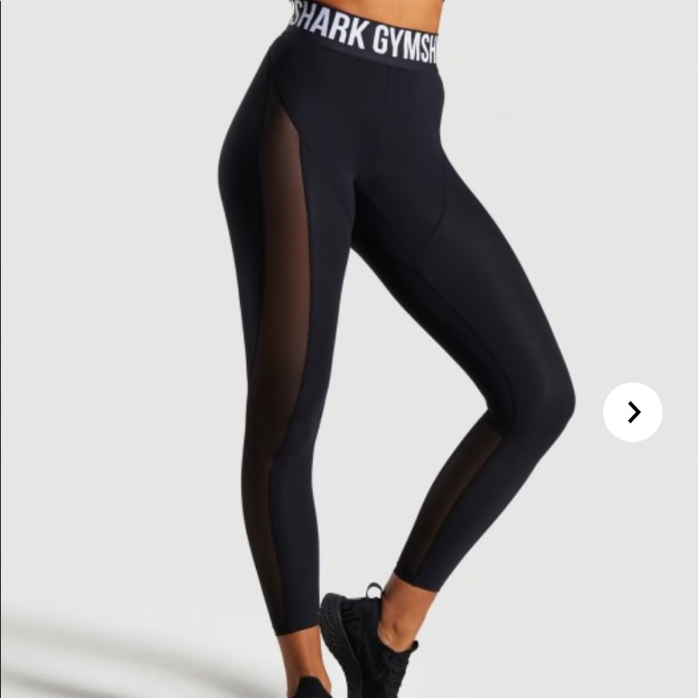 Movement Mesh Leggings Black Gymshark